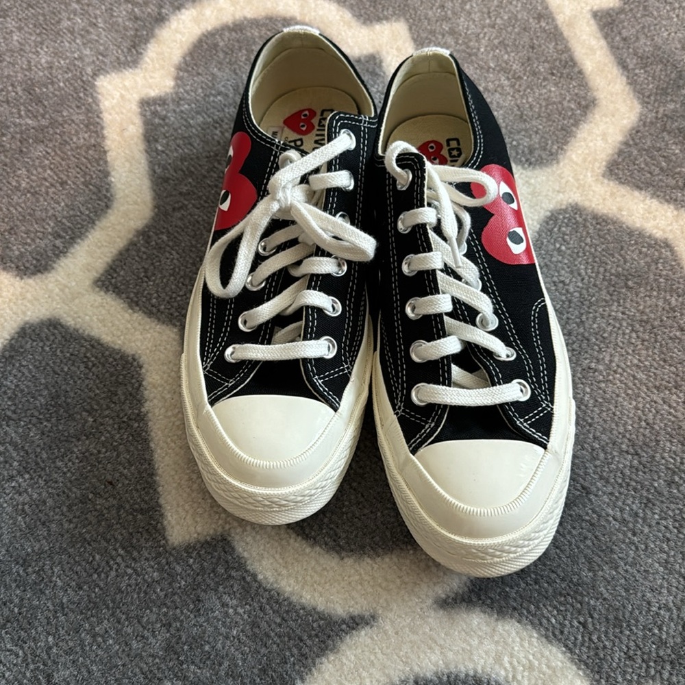 NWT Comme des Garcons x Converse All Star Chuck Taylor '70 Low-Top Sneakers - Picture 7 of 8